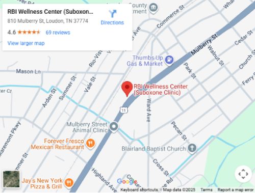 Get Directions to RBI Wellness Center, Suboxone Clinic in Loudon, TN Get Directions to RBI Wellness Center, Suboxone Clinic in Loudon, TN
